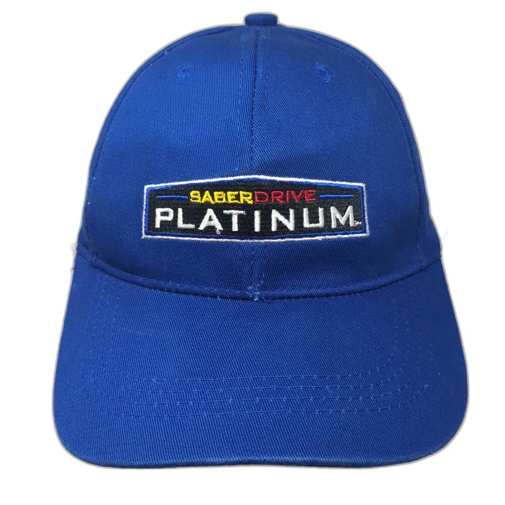 Port & Company Baseball Cap Blue One Size SaberDrive Platinum Fastener Strap hat